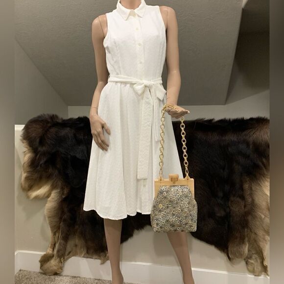 Handmade Genuine Embossed Leather Turnlock Wooden Frame Bag & 2 Strap Styles - Picture 7 of 16